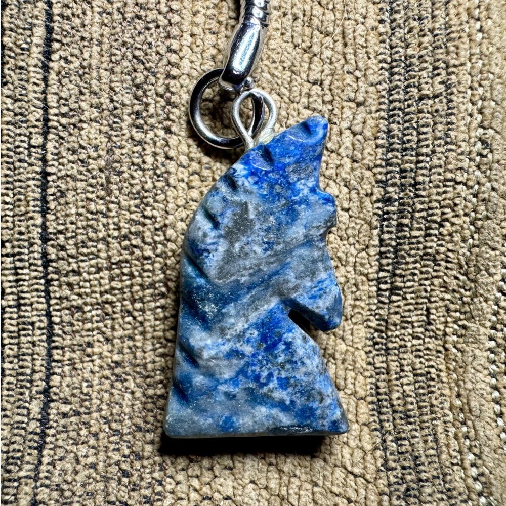 Sodalite Carved Animal Keychain